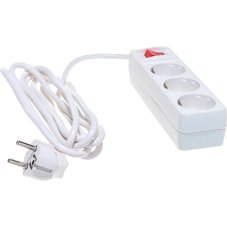 Удлинитель 3гн. 3м с заземл. 10А IP20 2.2кВт ПВС с выкл. Союз 481S-7303